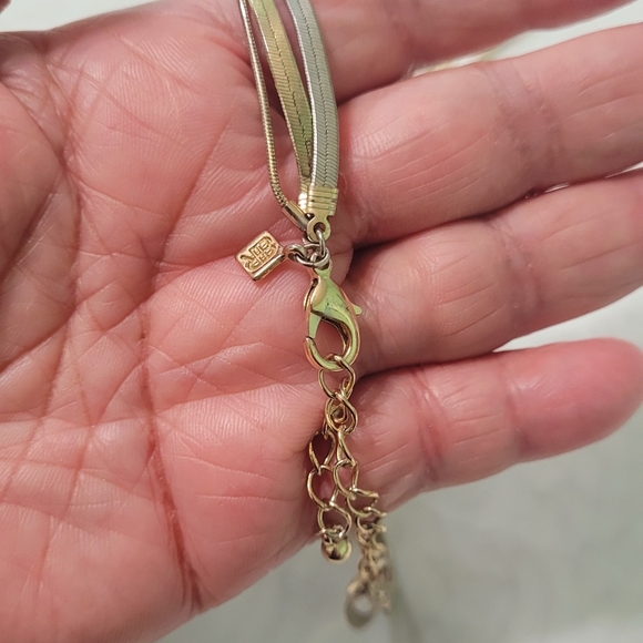 Used Banana Republic Multi Chain Gold Tone Non Magnetic Necklace - Picture 4 of 4